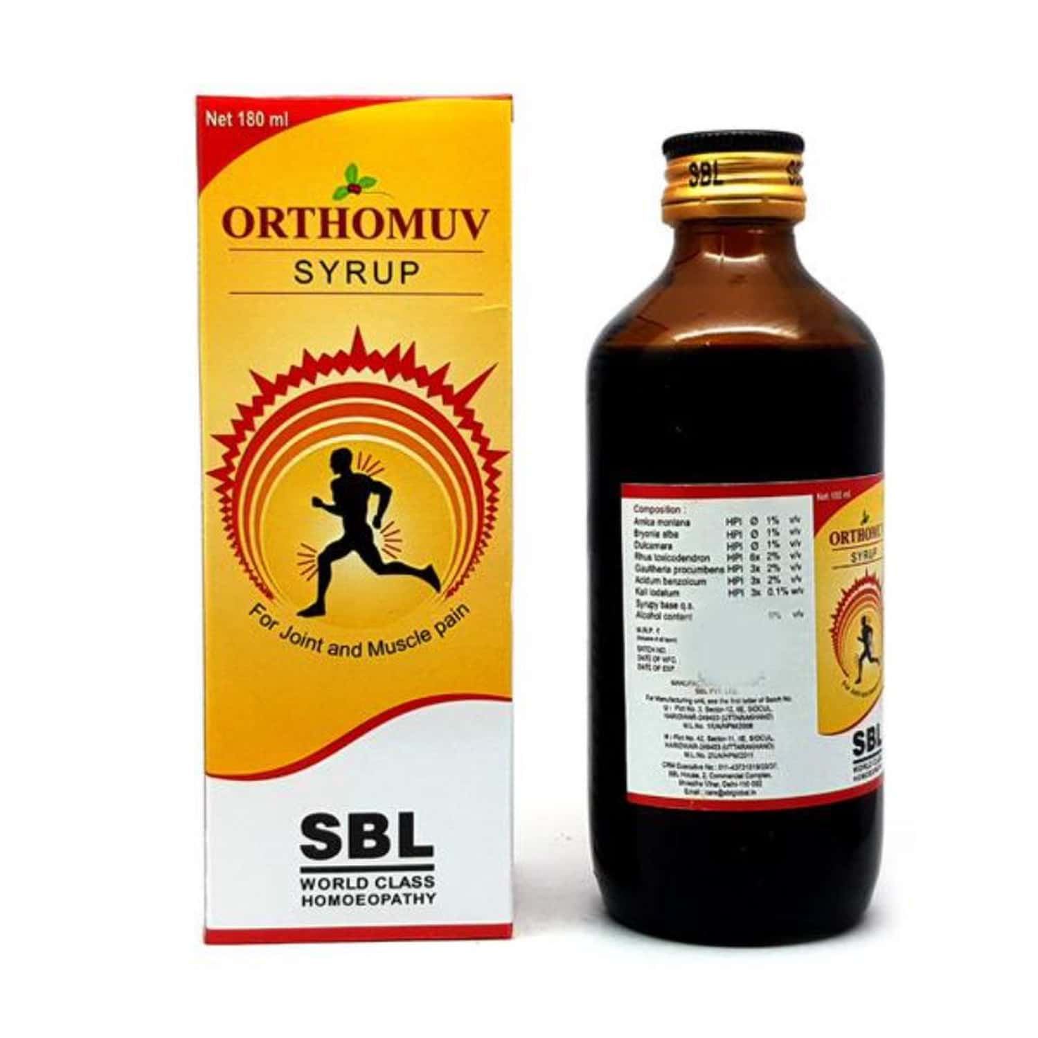 Sbl Orthomuv Syrup 180 Ml Pack Of 2
