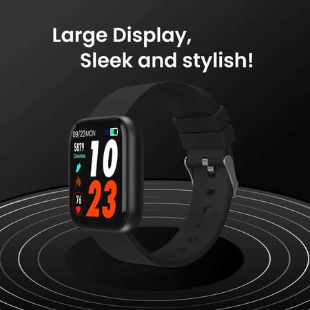 Portronics Kronos X2 Por-1456 - Smart Wrist Watch Black