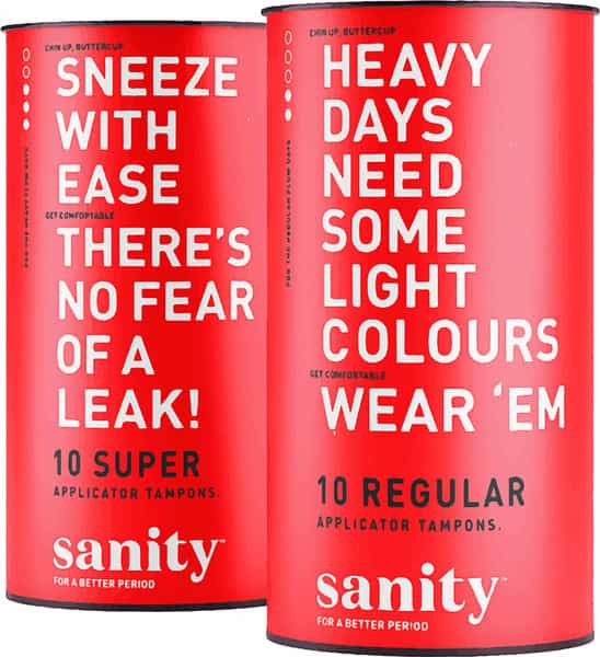 Sanity Regular And Super Applicator Tampons - (Pack Of 20)