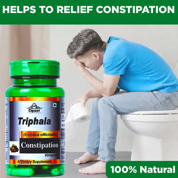 Cipzer Triphala Capsule Relief From Constipation,Liver Support,Antioxidant & Blood Sugar 60 Capsules