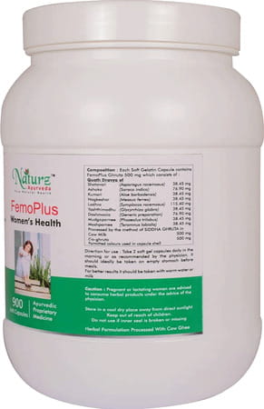 Naturz Ayurveda Femoplus - 900 Capsules (Pack Of 2)