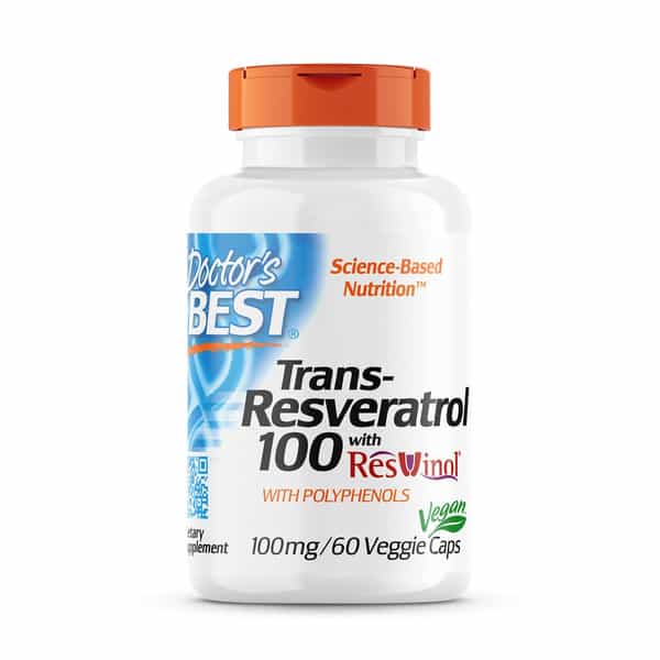 Doctor's Best Trans-Resveratrol Capsules | 60 Count