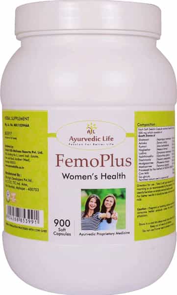 Al-Ayurvedic Life Femo Plus - 900 Capsules Pack Of 4