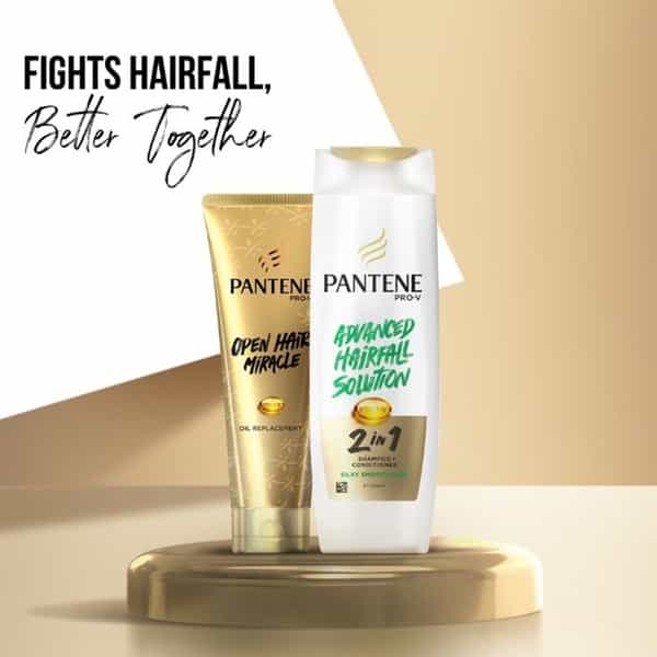 Pantene 2 In 1 Silky Smooth Care Shampoo + Conditioner - 340Ml