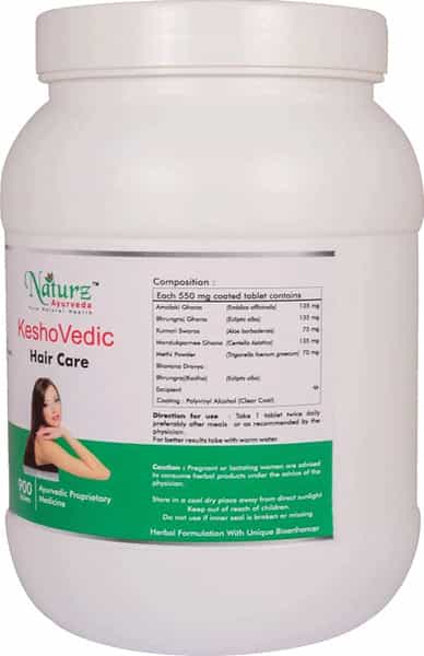 Naturz Ayurveda Keshovedic - 900 Tablets (Pack Of 4)