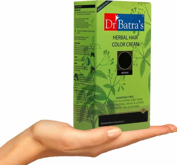 Dr Batra's Herbal Ammonia Free Hair Color Cream Brown - 130 Gm