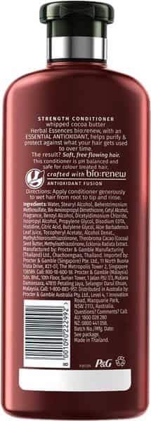 Herbal Essences Bio Renew Strength Whipped Cocoa Butter Conditioner - 400Ml