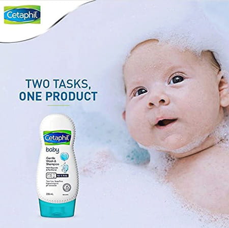 Cetaphil Baby Gentle Wash & Shampoo 230ml & Diaper Rash Cream 70 G