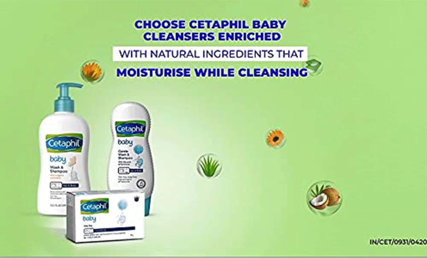 Buy CETAPHIL GALDERMA BABY GENTLE WASH SHAMPOO 230ML AND DIAPER RASH CREAM 70 G Online & Get