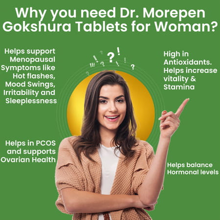 Dr. Morepen Gokshura 60 Tablets & Testo Boost Tablets (60n) + Natural & Pure Shilajit Resin 15g