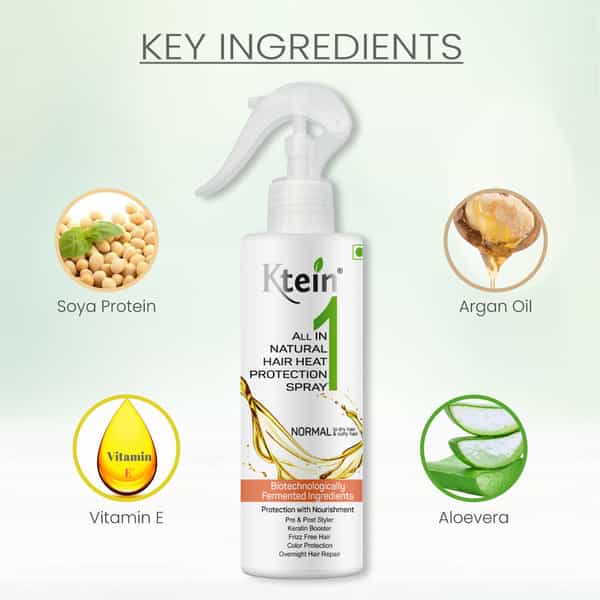 Ktein Natural All In One Hair Heat Protection Spray 200Ml