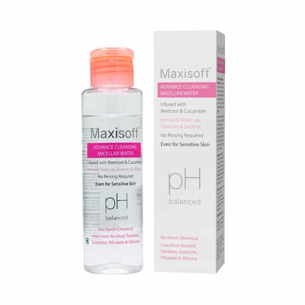 Maxisoft Advance Cleansing Micellar Water | Ph Balanced | Bottle | 100 Ml