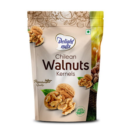 Delight Nuts Chilean Walnuts Kernels- Premium Quality 150gm