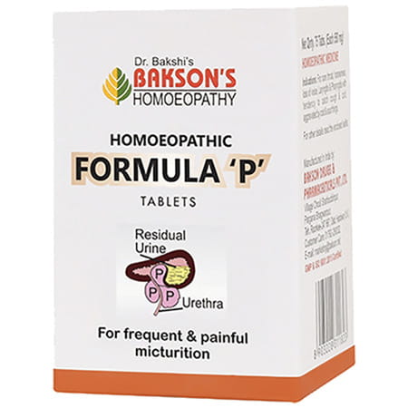 Baksons Homoeopathy Homoeopathic Formula P Tablet 75 No'S