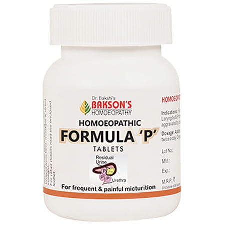 Baksons Homoeopathy Homoeopathic Formula P Tablet 75 No'S