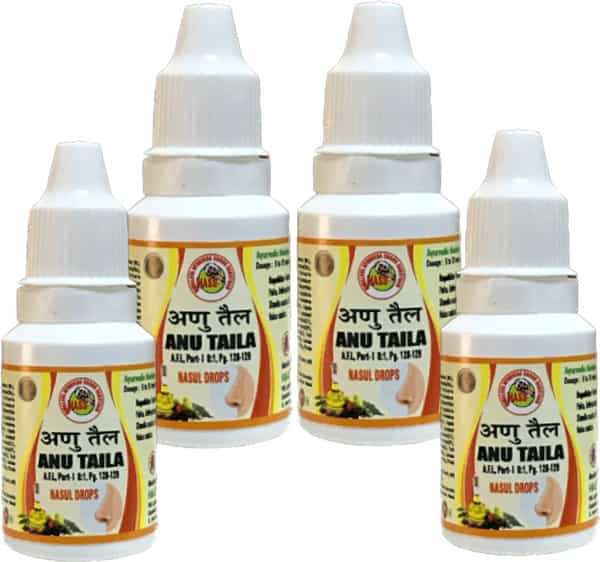 Hass Anu Taila/ Oil/ Tel/ Thailam 15 Ml Each X 4 With Nasal Drop