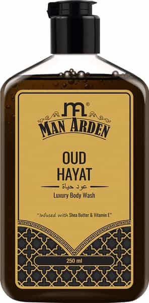 Man Arden Oud Hayat Luxury Body Wash Infused With Shea Butter & Vitamin E 250Ml