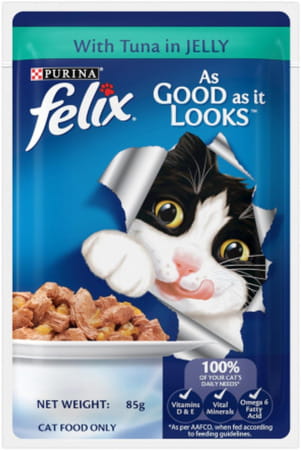 Purina Felix With Tuna In Jelly | Wet Food For Adults | Complete And Balanced Cat Food (12 X 85 G)
