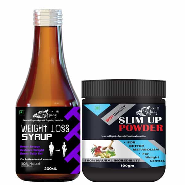 Weight Loss Syrup & Slim Up Powder - 100% Ayurvedic (200Ml+100Gm)