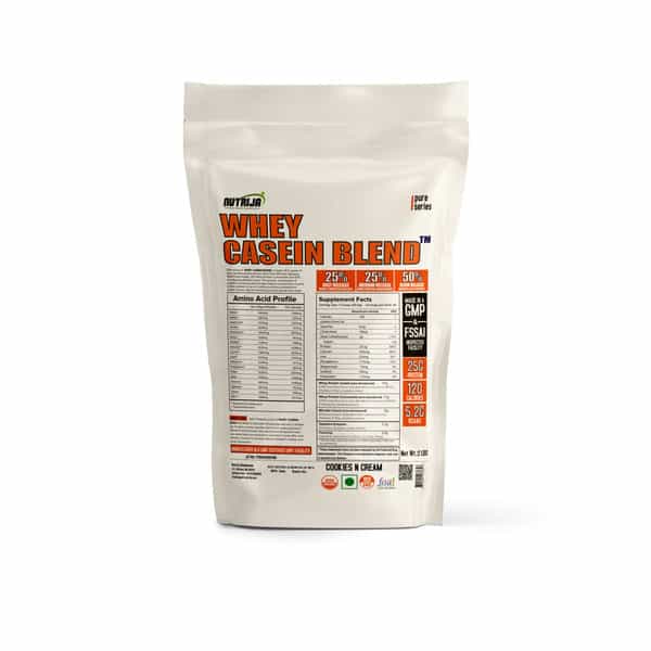 Nutrija Whey Casein Blend- 2 Lbs (Cookies & Cream)