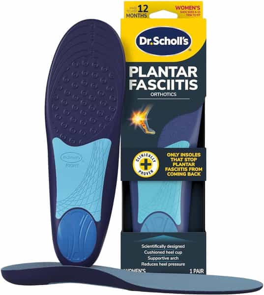 Dr. Scholl Plantar Fasciitis Orthotics Women Size 6-10 - 2 Pack