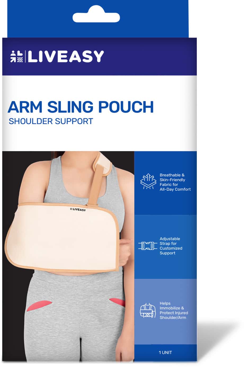 Liveasy Ortho Care Arm Sling Pouch-supports Shoulder-xl