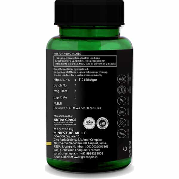 Greenopia Garlic Oil | Lashuna Taila 60 Liquid Filled Vegetarian Capsules
