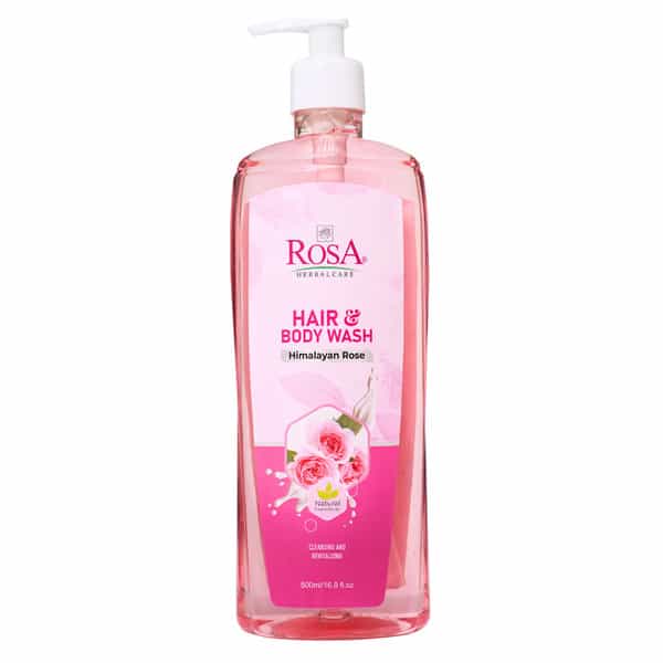 Rosa Himalayan Rose Hair & Body Wash With Mix Fruits I Shower Gel For Cleansing I Pack 1 - 500 Ml