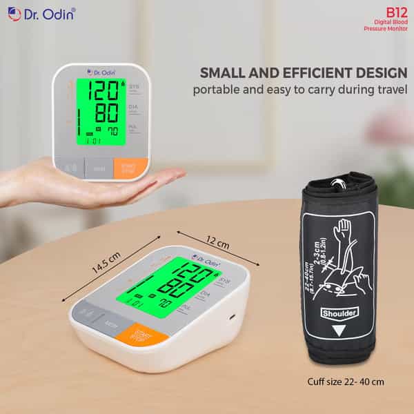 Dr. Odin B12 | Fully Automatic Digital Bp Machine | Alarm & Talking Function | Ce & Iso Certified