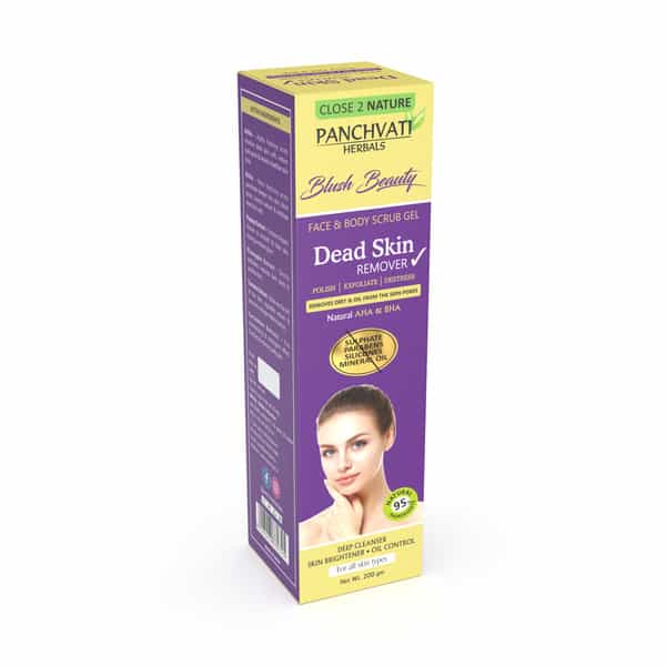 Panchvati Herbals Dead Skin Remover | Face & Body Scrub Gel - 200 Ml