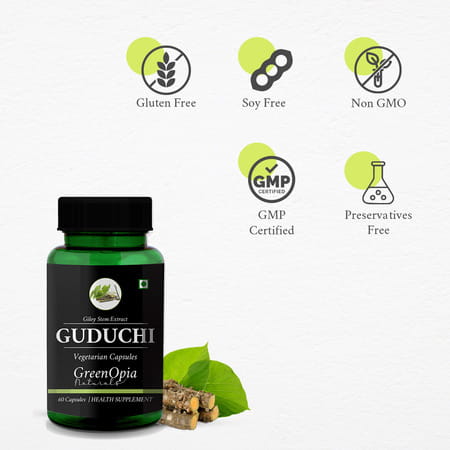 Greenopia Guduchi (Giloy) 60 Vegetarian Capsules