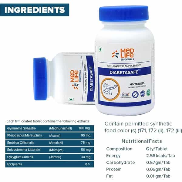 Medlife Essentials Diabetasafe Tablet 60