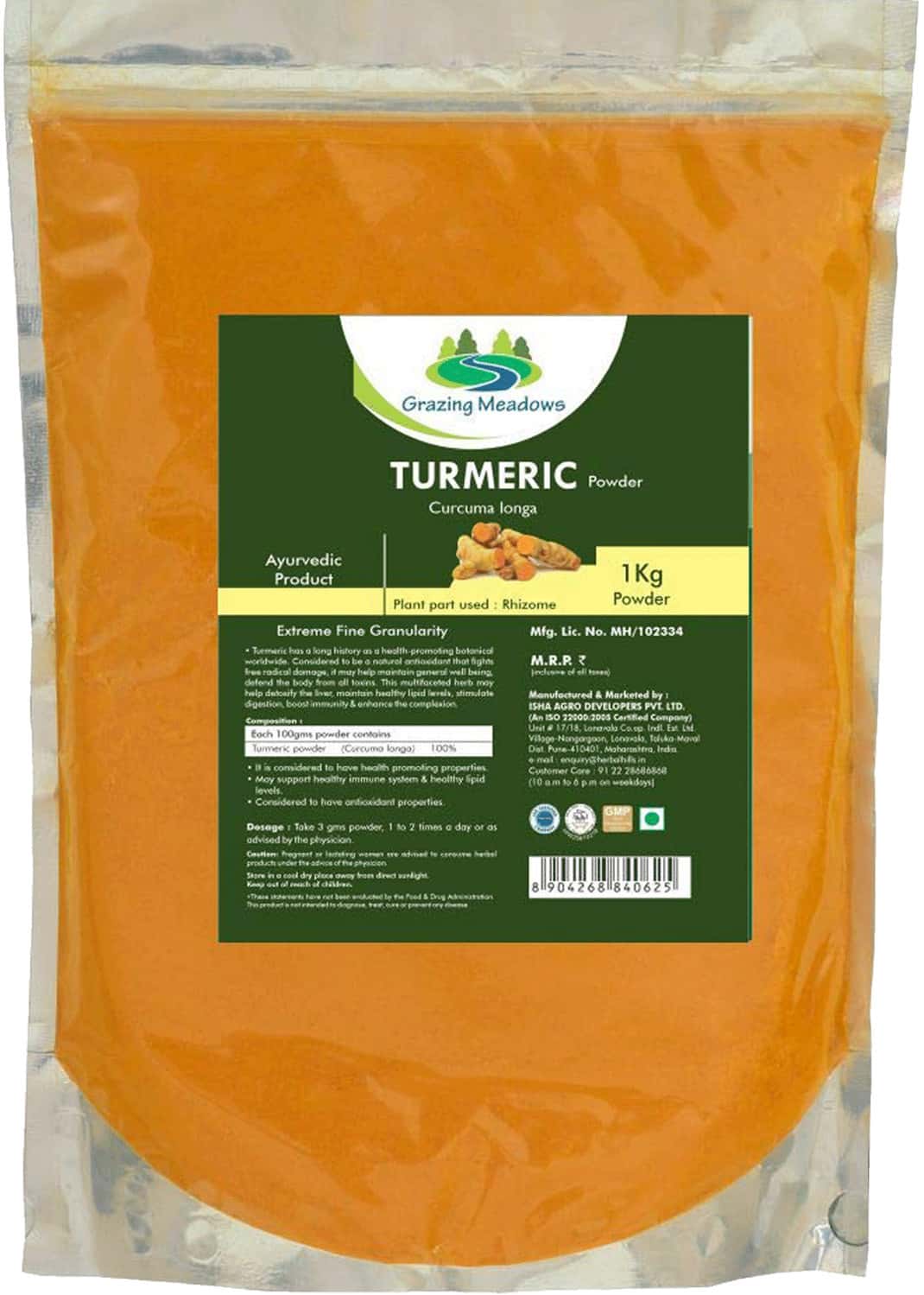 Grazing Meadows Turmeric Powder - 1 Kg