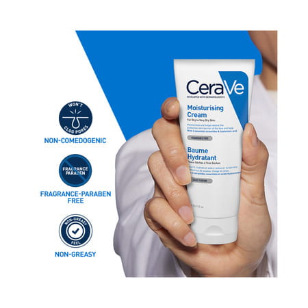 Cerave Moisturizing Cream For Dry To Very Dry Skin - 177ml