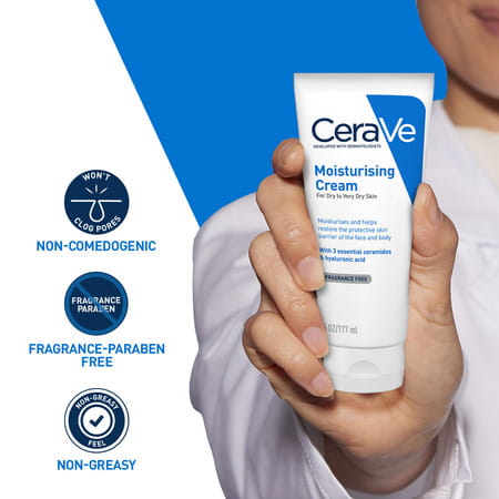 Cerave Moisturizing Cream For Dry To Very Dry Skin - 177Ml