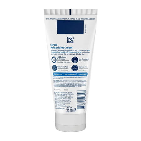Cerave Moisturizing Cream For Dry To Very Dry Skin - 177ml