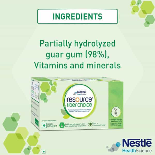Nestle Resource Fiber Choice Partially Hydrolyzed Guar Gum+Prebiotic Fiber+Immunonutrients 86.8G