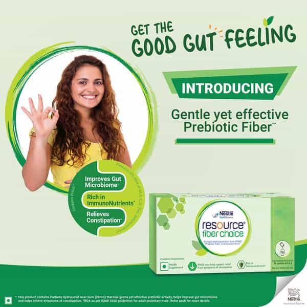 Nestle Resource Fiber Choice Partially Hydrolyzed Guar Gum+Prebiotic Fiber+Immunonutrients 86.8G