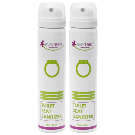 Everteen Instant Toilet Seat Sanitizer Spray For Women 2 Packs (90ml Each)
