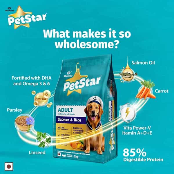Petstar Salmon Rice 10 Kg Dry Adult Dog Food