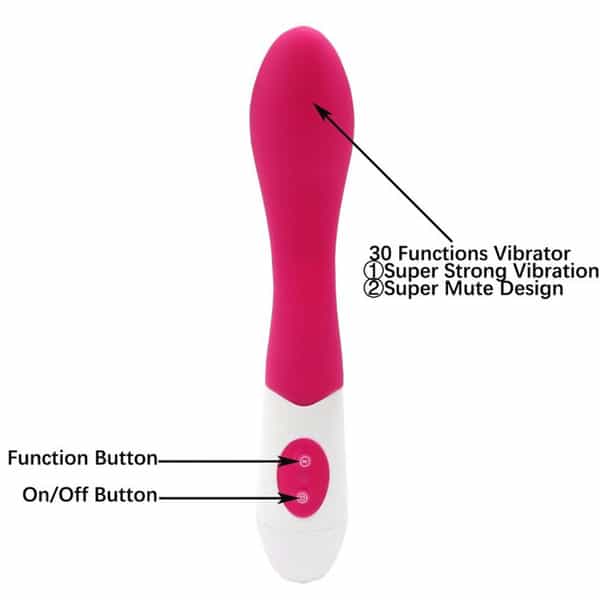 30 Functions Women Massager Flexible G Spot Finger Dildo Vibrator