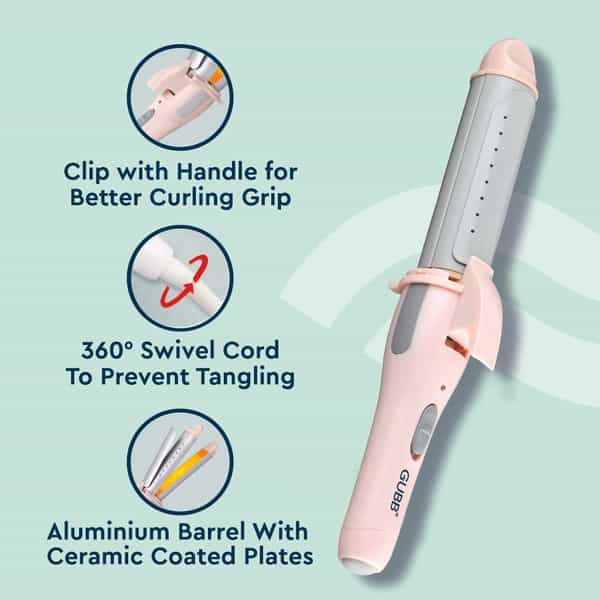 Gubb 2 In 1 Hair Curler & Straightener (Gb-007)