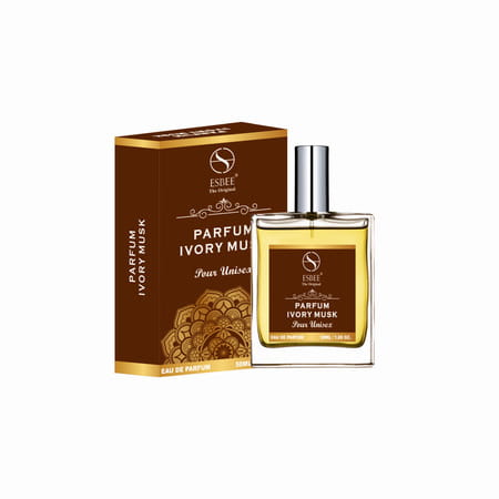 Esbee The Original Parfum Ivory Musk | Unisex | Bergamot | Neroli | Jasmine | Musk & Cedarwood 50Ml