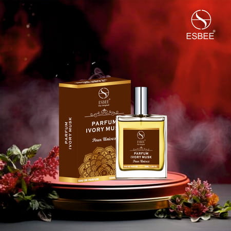 Esbee The Original Parfum Ivory Musk | Unisex | Bergamot | Neroli | Jasmine | Musk & Cedarwood 50Ml