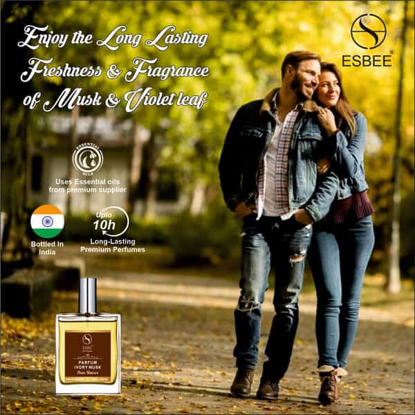 Esbee The Original Parfum Ivory Musk | Unisex | Bergamot | Neroli | Jasmine | Musk & Cedarwood 50Ml