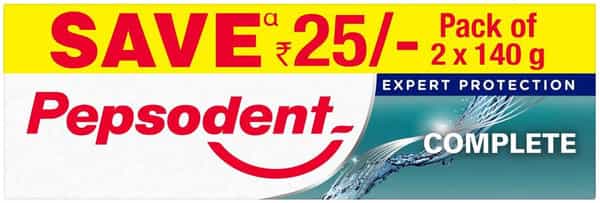 Pepsodent Expert Protection Complete Toothpaste 2 X 140 Gm