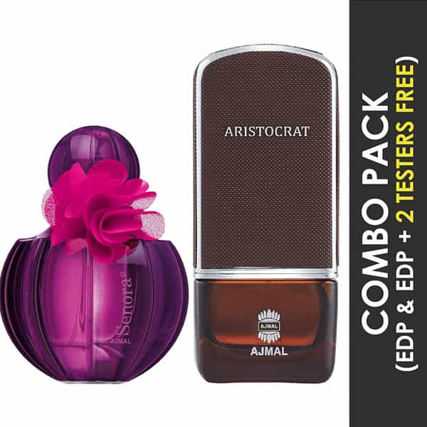 Ajmal Senora Edp 75Ml Perfume For Women And Aristocrat Edp 75Ml Perfume For Men