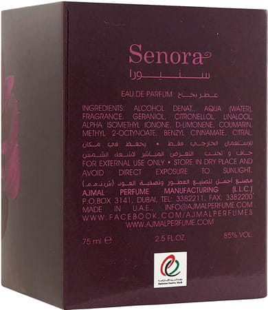 Ajmal Senora Edp 75ml Perfume For Women And Aristocrat Edp 75ml Perfume For Men