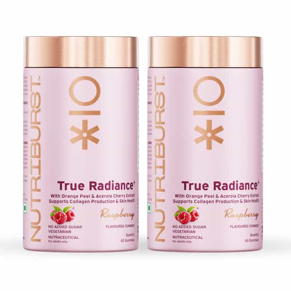 Nutriburst True Radiance Gummies For Collagen Improvement & Healthy Skin (120 Gummy)