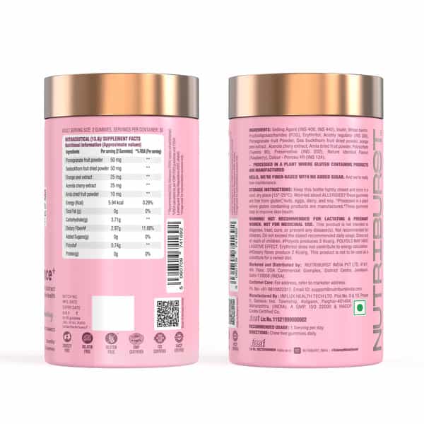 Nutriburst True Radiance Gummies For Collagen Improvement & Healthy Skin (120 Gummy)